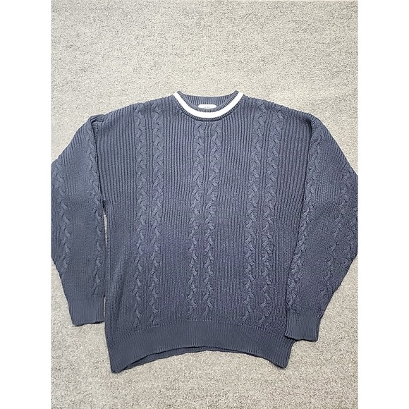 Dockers Other - Vintage 90s Dockers cable knit Heavy cotton sweater Mens Size L
